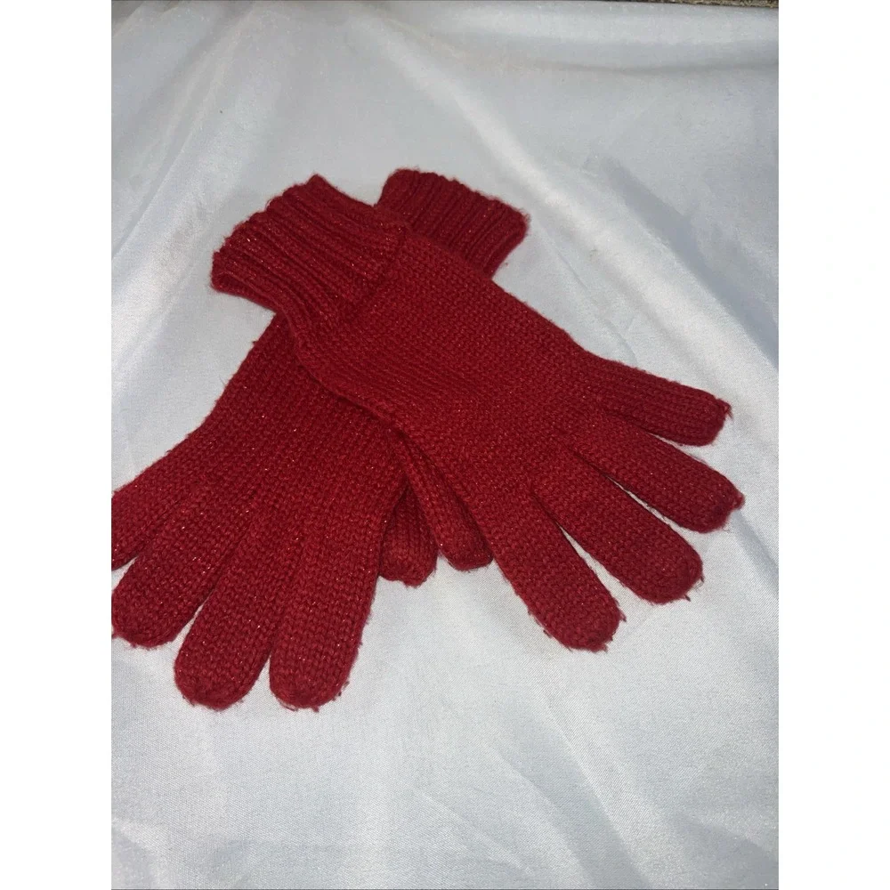 New York And Company vintage cherry sparkle warm gloves‎ 433